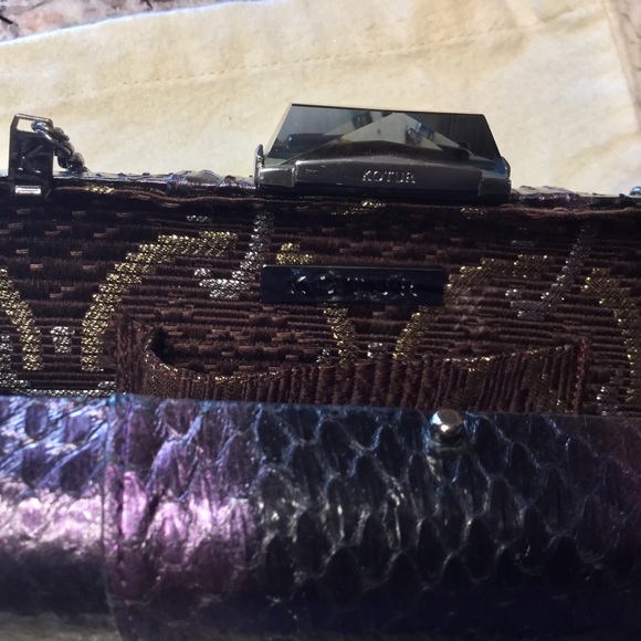 Kotur Espey Elaphe Snakeskin clutch